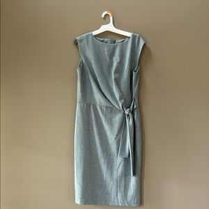 Ann Taylor Blue-Gray Sleeveless Dress